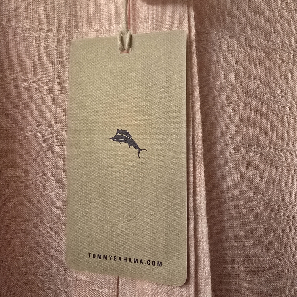 NWT Tommy Bahama Light Pink Linen Dress Size XL - Picture 9 of 12
